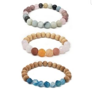 NWT Boho Beaded Gemstone Diffuser Bracelet